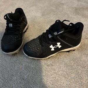 Under Armour Black and White Cleats